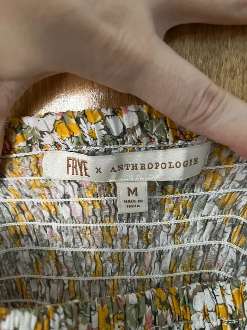Frye x Anthropologie | Alice Floral Maxi Dress | 100% Cotton Size Medium - Picture 8 of 13
